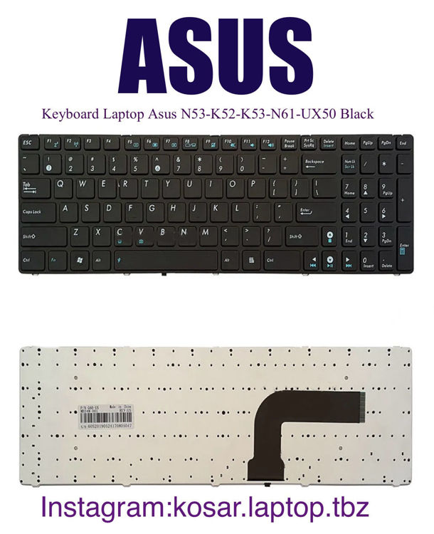 تصویر  Keyboard Asus N53 مشکي