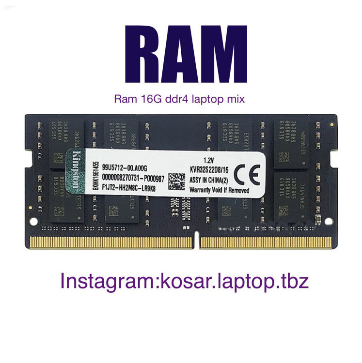 تصویر  Ram  16G ddr4 laptop mix