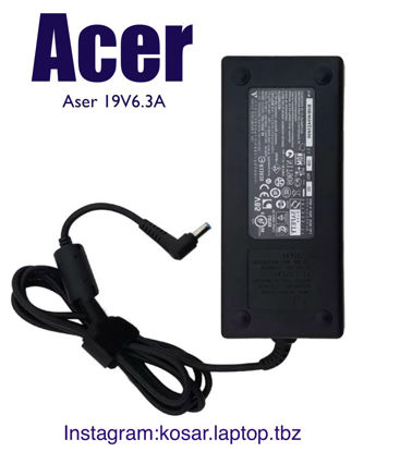 تصویر  Adaptor Laptop Aser 19V 6.3A GIMO PLUS