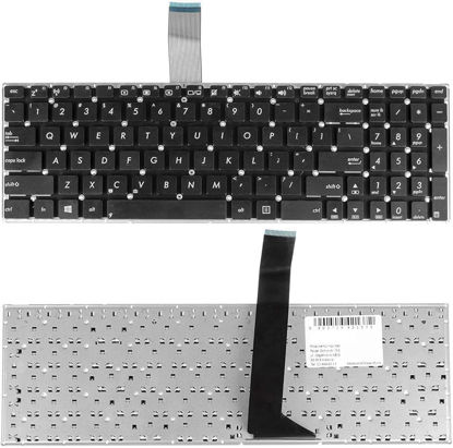 تصویر  Keyboard Asus X550-K550 مشکی-اینترکوچک فلت بلند