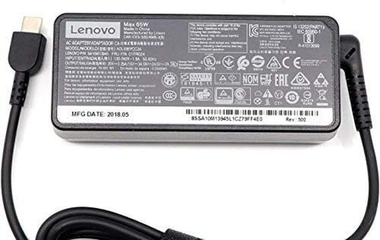 تصویر  شارژر لپتاپ لنوو Lenovo 20V 3.25A Type C