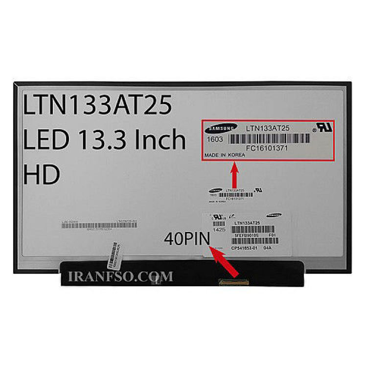 تصویر  LED 13.3 40 pin براق
