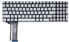 تصویر  Keyboard Asus N552 N551 نقره اي با بک لايت اينتر کوچک