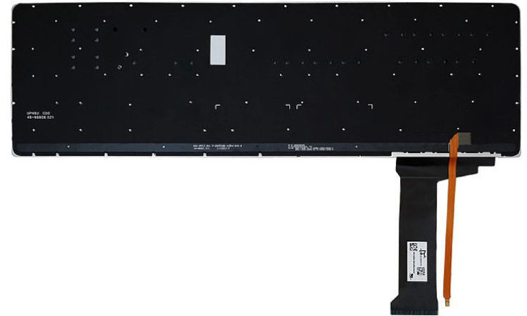 تصویر  Keyboard Asus N552 N551 نقره اي با بک لايت اينتر کوچک