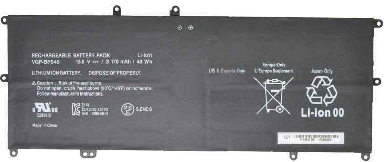 تصویر  باتری لپتاپ سونی Battery SONY BPS40 Gimo Plus