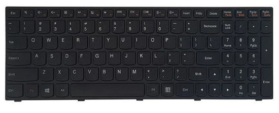 تصویر  Keyboad Lenovo G50-70 با فريم مشکي
