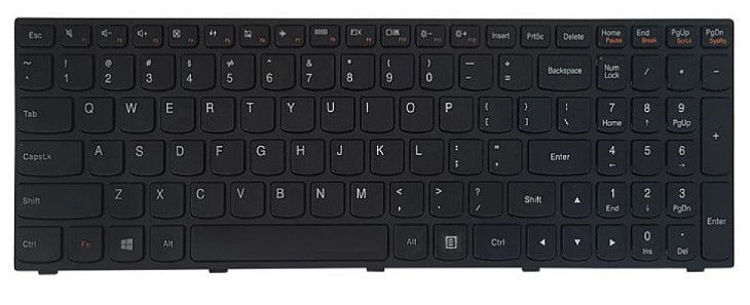 تصویر  Keyboad Lenovo G50-70 با فريم مشکي