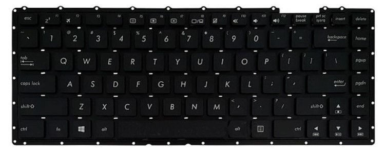 تصویر  Keyboard Asus X451 اينتر کوچک