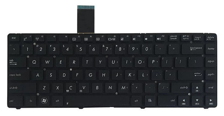 تصویر  Keyboard Asus K45 اينتر کوچک بدون فريم