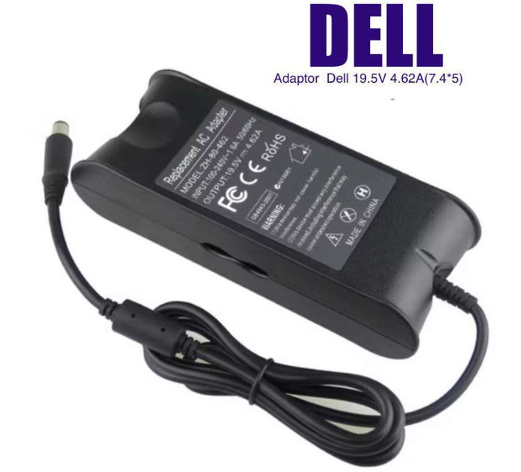 تصویر  شارژر لپتاپ دل Dell 19.5V 4.62A  (7.4*5.0) HH