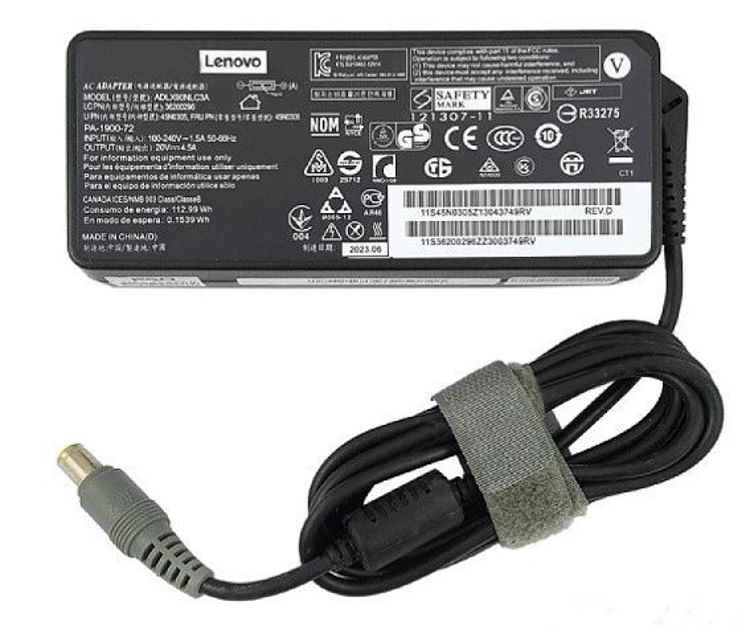 تصویر  شارژر لپتاپ لنوو Lenovo 20V3.25 سر دلی