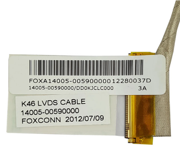 تصویر  فلت تصویر لپتاپ ایسوس K46 با پارت نامبر DD0KJCL000