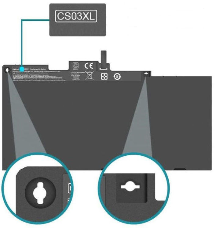 تصویر  باتری لپتاپ اچ پی Battery  HP  CS03XL TA03XL 840G3 850G3 HH