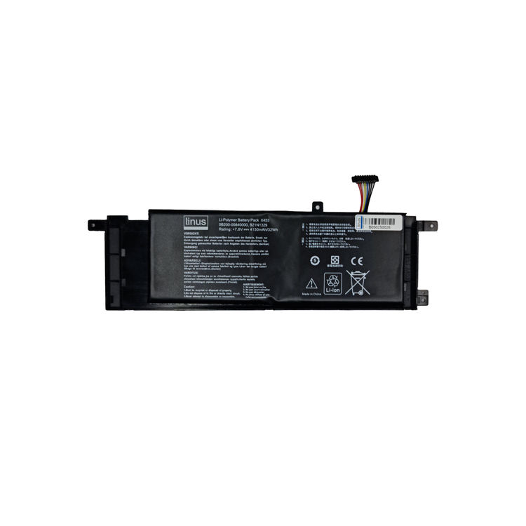 باتری لپتاپ ایسوس Battery Asus X553 Linus با پارت نامبر B21N1329-نمای روبرو