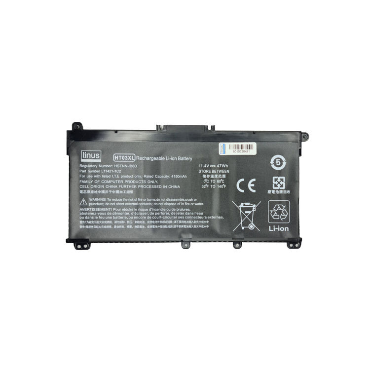 باتری لپ تاپ اچ پی Battery HP pavilion-15DA HT03XL Linus-نمای روبرو