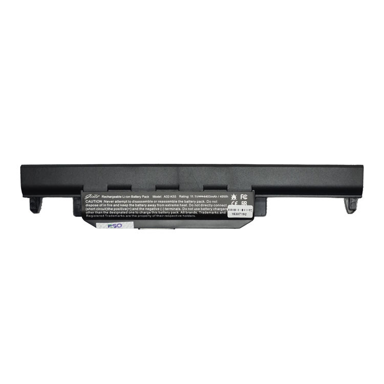 باتری لپتاپ ایسوس Battery Asus K55 X55 K45 Gimo Plus- نمای پشت باتری