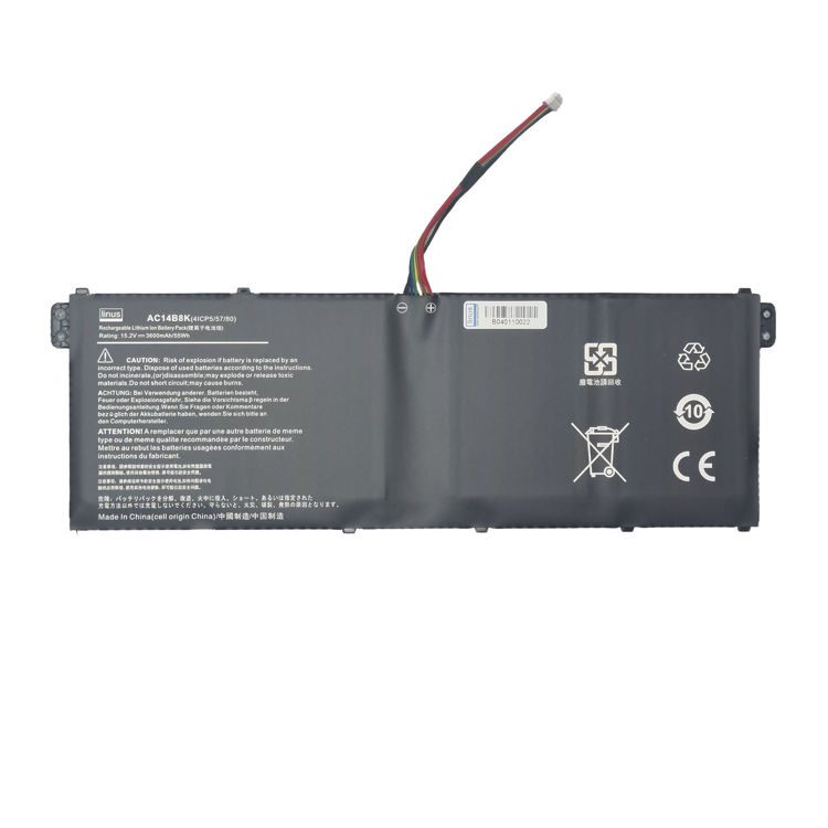 باتری لپ تاپ ایسر  Battery Acer AC14B8K Linus- نمای پشت باتری