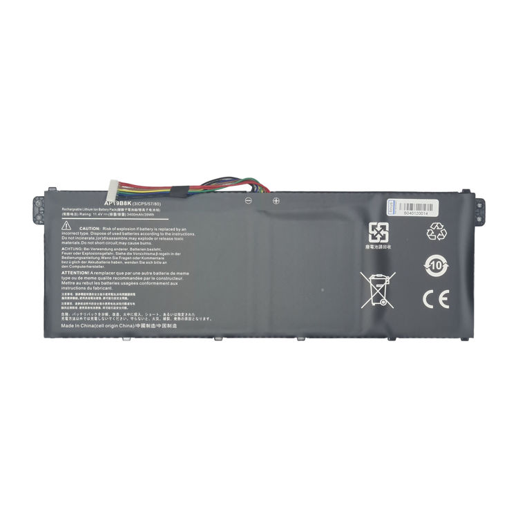 باتری لپ تاپ ایسر  Battery Acer AP19B8K Aspire A315 Linus-نمای پشت باتری
