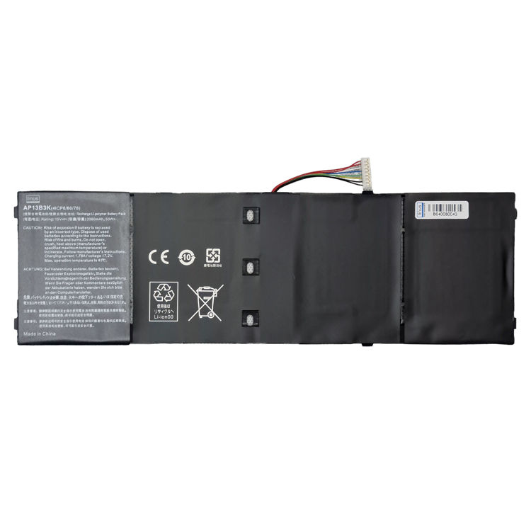 باتری لپ تاپ ایسر Battery Acer M5-583 Linus با پارت نامبر AP13B3K- نمای پشت باتری