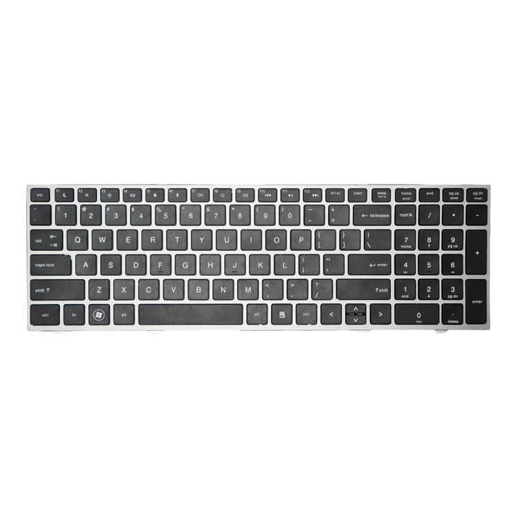 Keyboard HP 4540 با فريم مشکی- نمای روی کیبورد