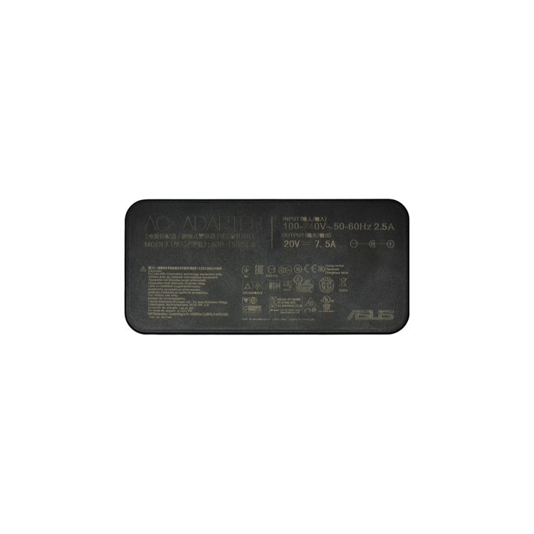 شارژر لپتاپ ایسوس Asus 20V 7.5A_6*3.7mm سوزن دار- نمای پشت شاژر